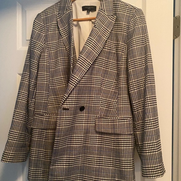 Talbots Jackets & Blazers - Talbots Black and White Plaid Blazer